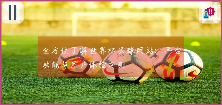 全方位了解世界杯买球网站：平台功能与用户体验评测
